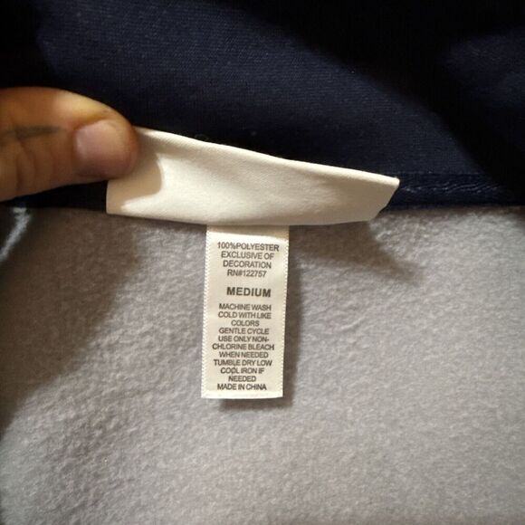 Dallas Cowboys Authentic 1/4 Zip‎ Fleece Pullover Mens M Embroidered Star NFL - Picture 9 of 12